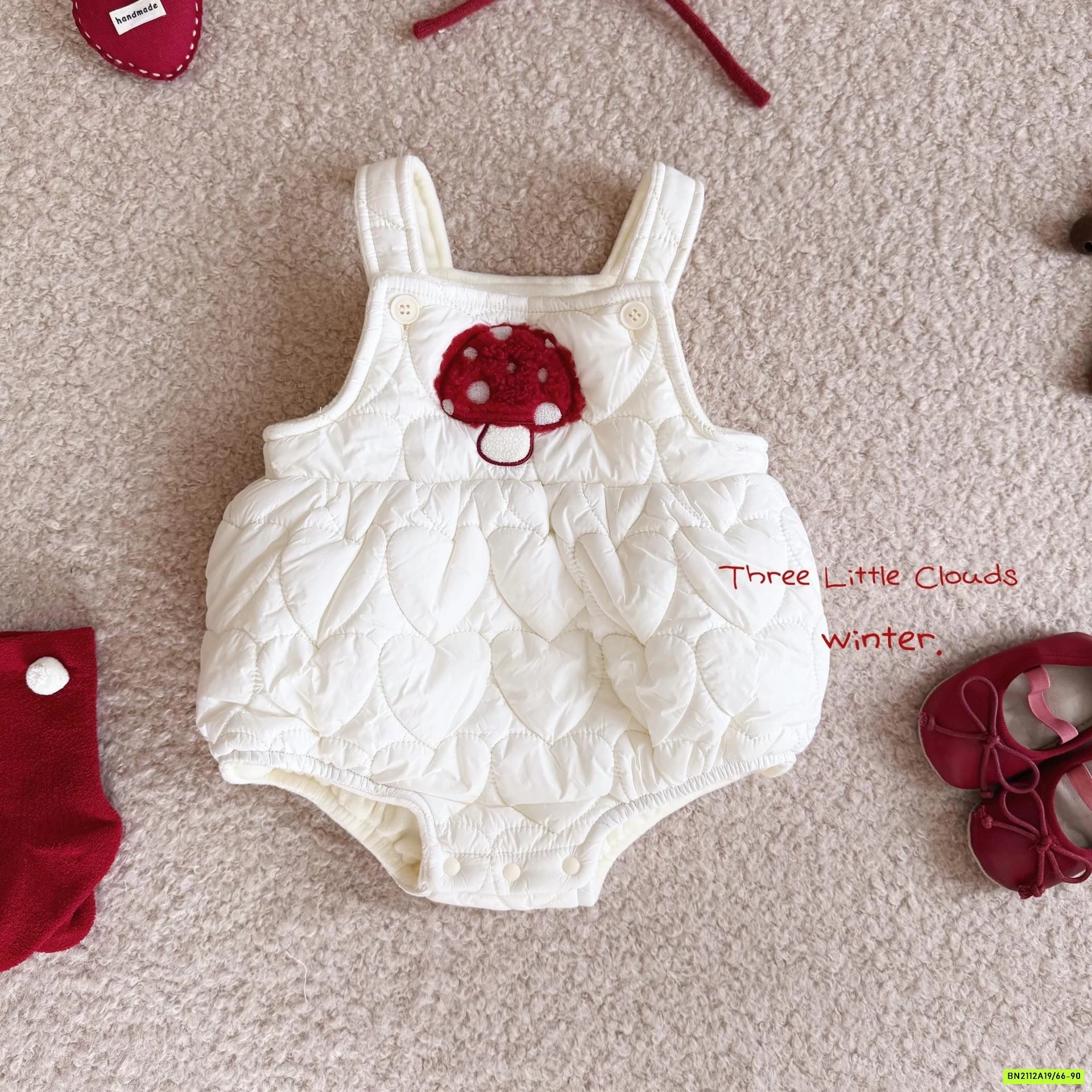 BODY PHAO NẤM MIX ÁO LEN ĐỎ