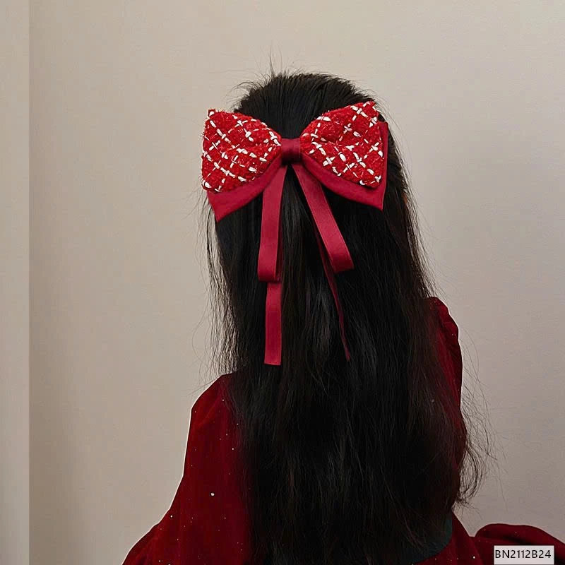 SET 2 KẸP TÓC NƠ ĐỎ