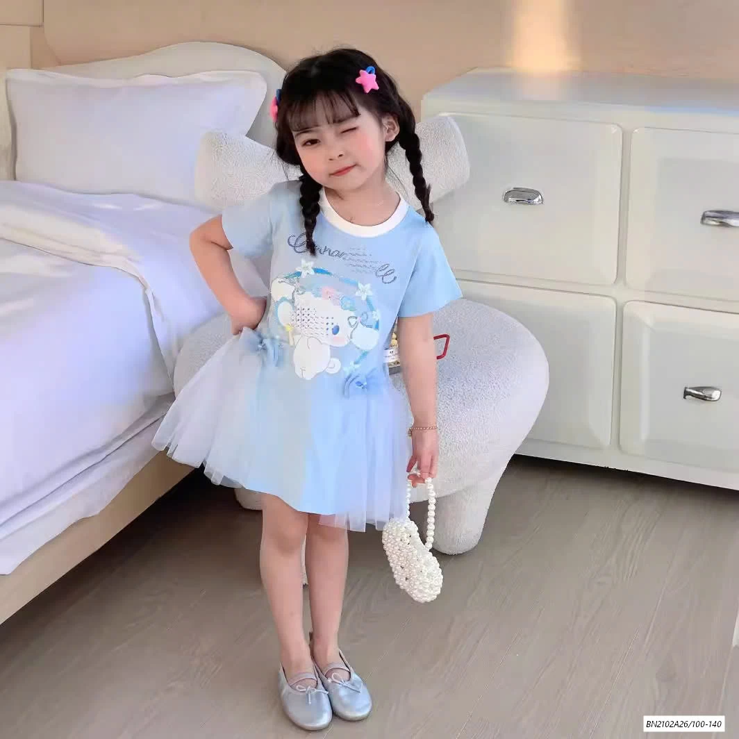 ĐẦM COTTON PHỐI VOAN