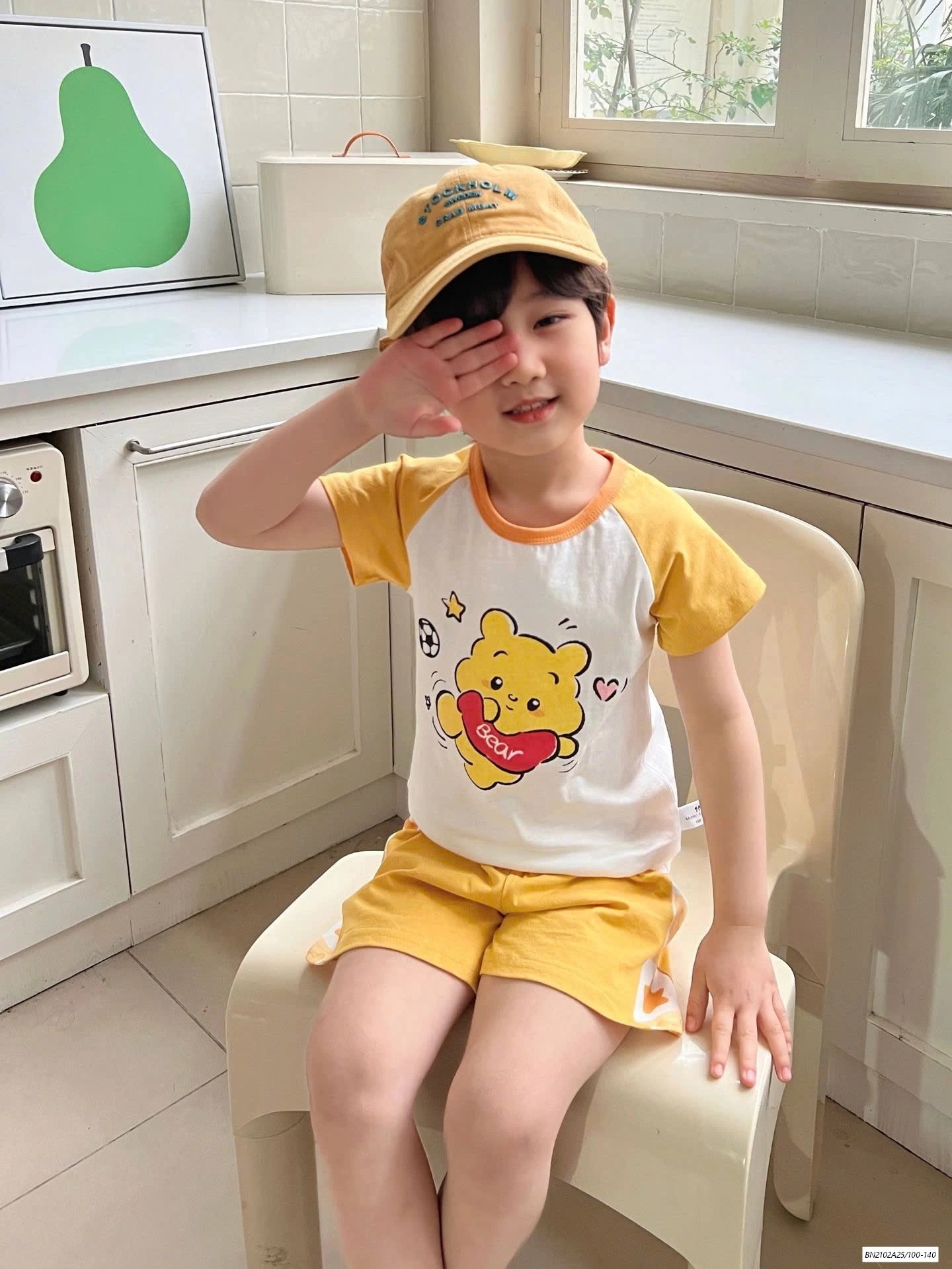 BỘ COTTON PHỐI MÀU TAY