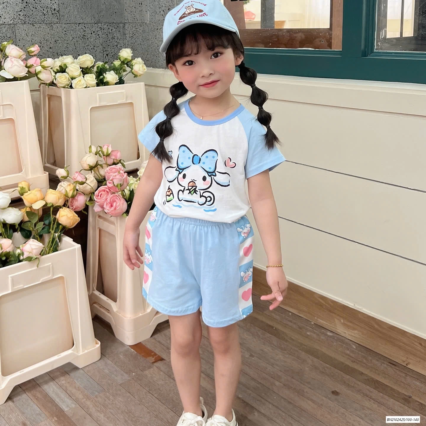 BỘ COTTON PHỐI MÀU TAY