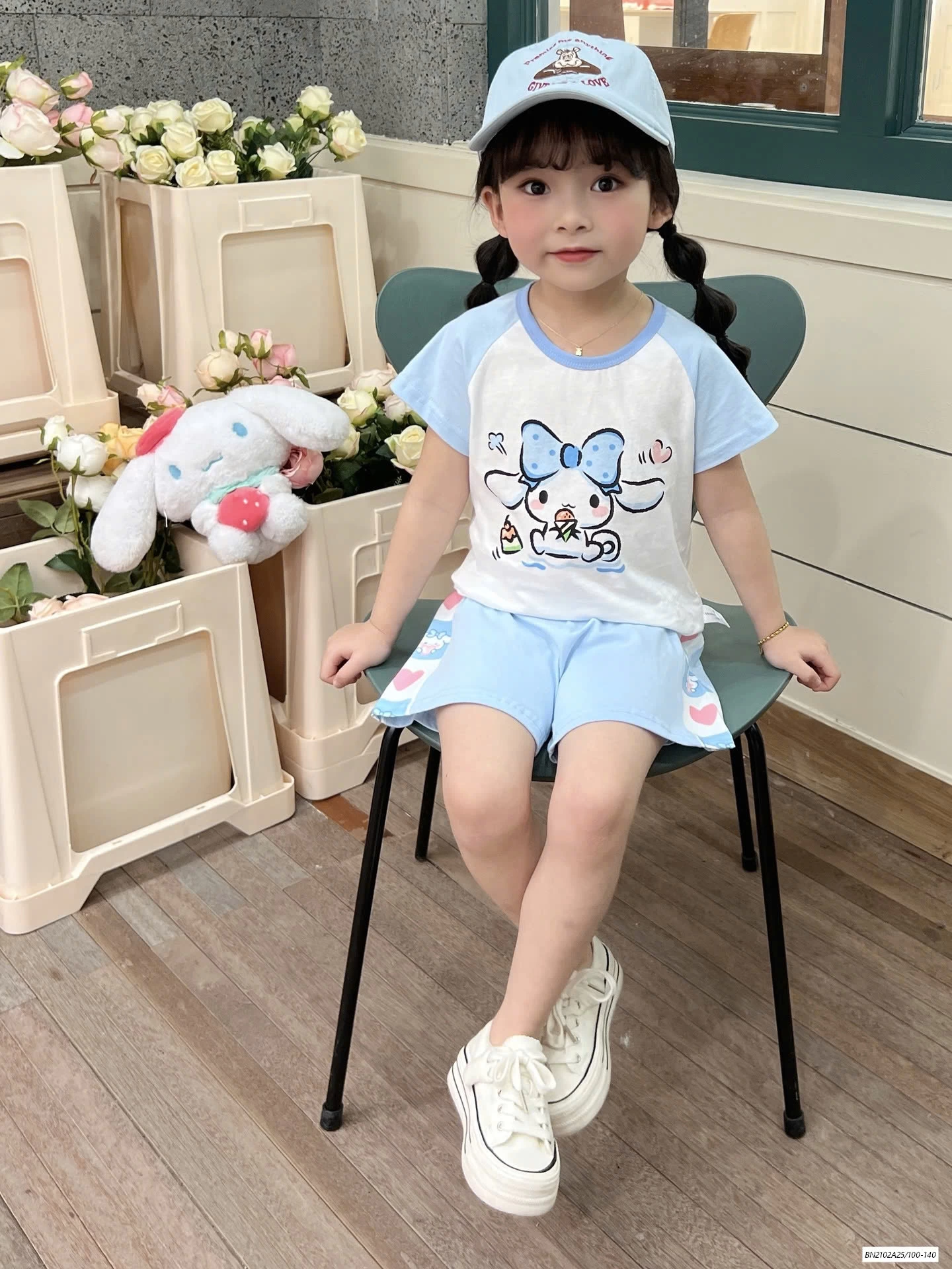 BỘ COTTON PHỐI MÀU TAY