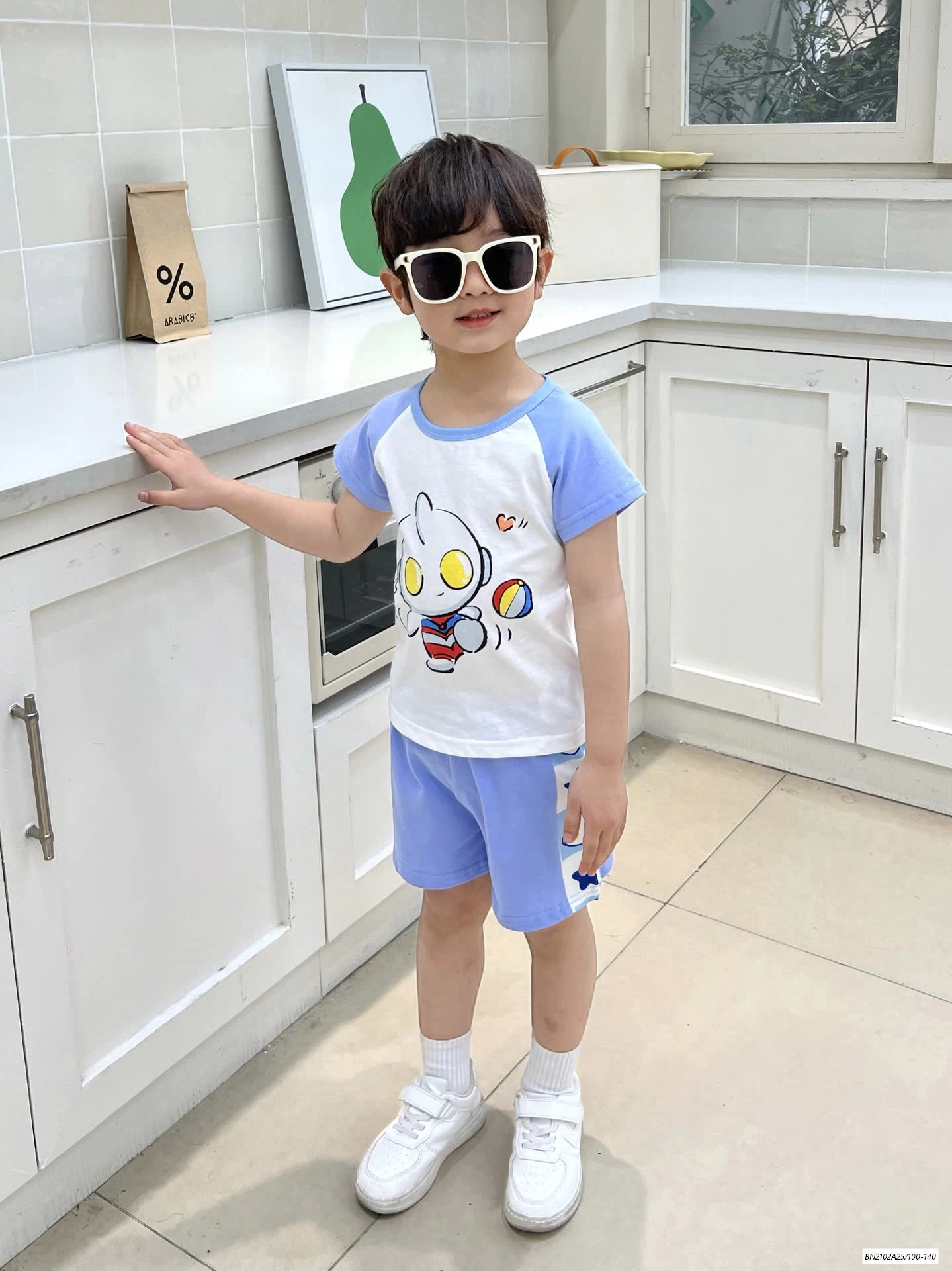 BỘ COTTON PHỐI MÀU TAY