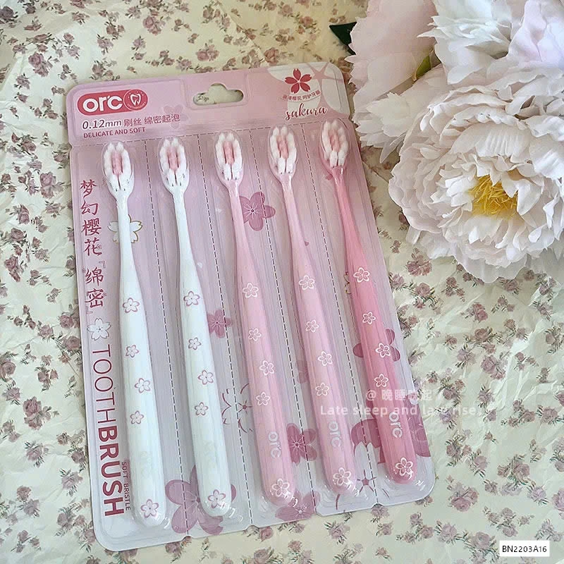 SÉT 5 BÀN CHẢI TONE HỒNG