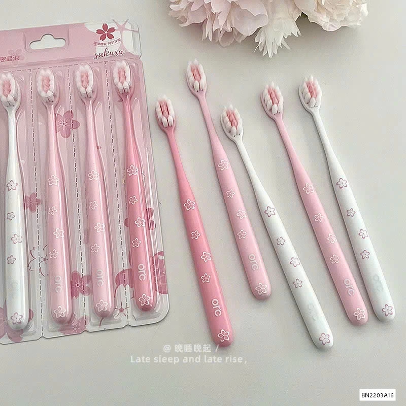 SÉT 5 BÀN CHẢI TONE HỒNG