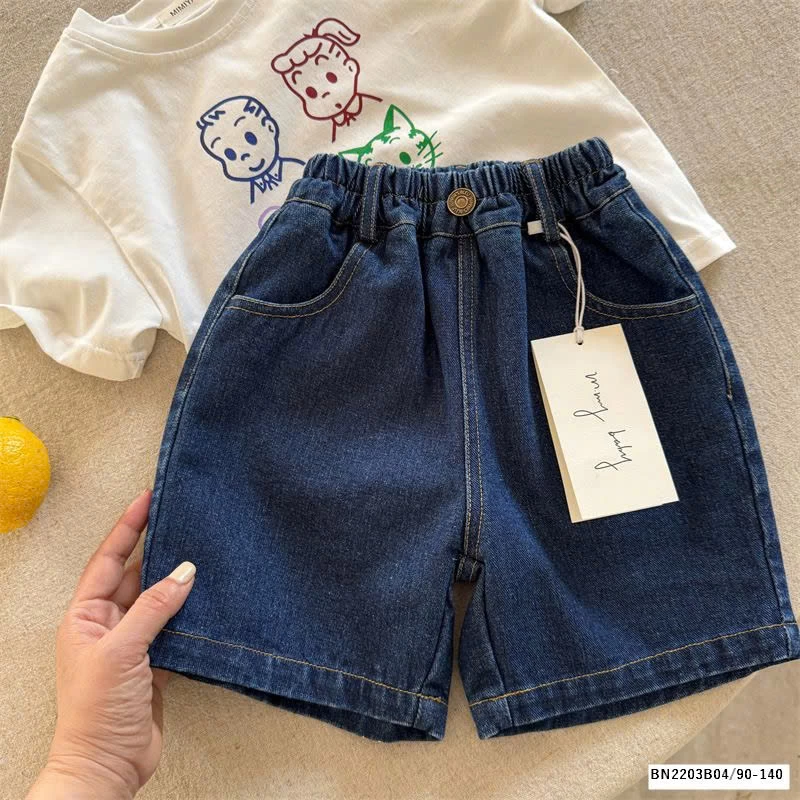 QUẦN SHORT JEAN XANH ĐẬM MMY