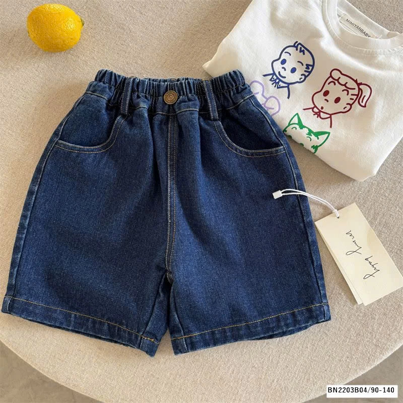 QUẦN SHORT JEAN XANH ĐẬM MMY