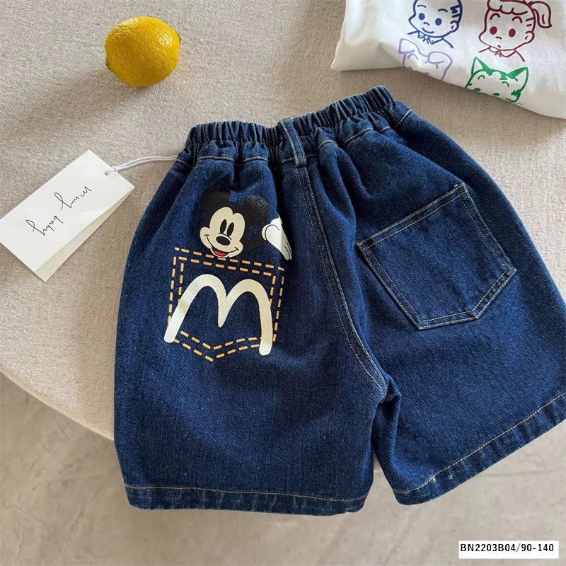 QUẦN SHORT JEAN XANH ĐẬM MMY