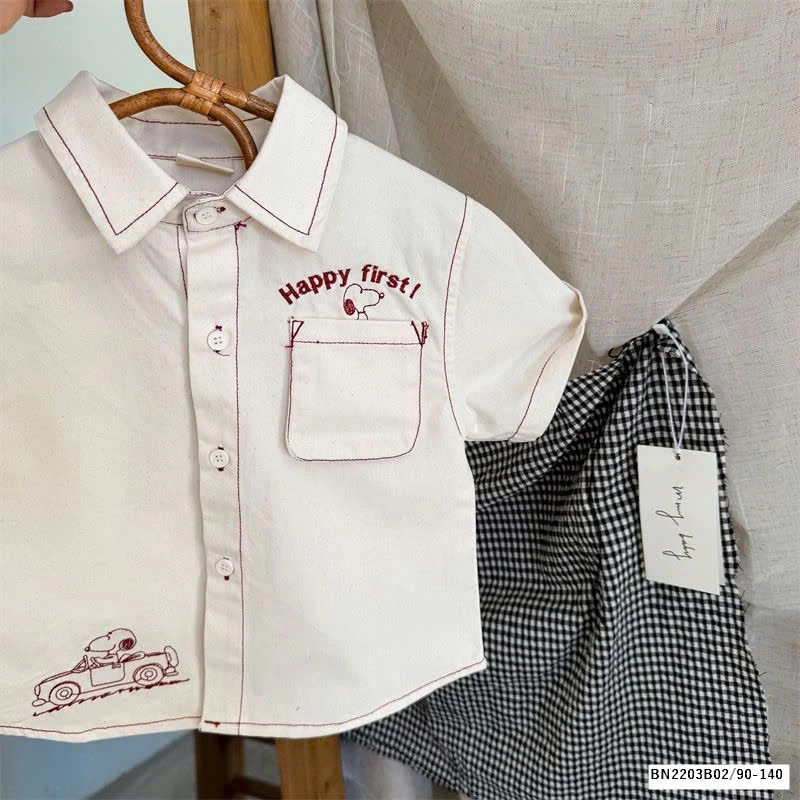 SƠ MI CHỈ NỔI TÚI NGỰC  MMY