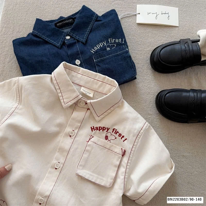 SƠ MI CHỈ NỔI TÚI NGỰC  MMY