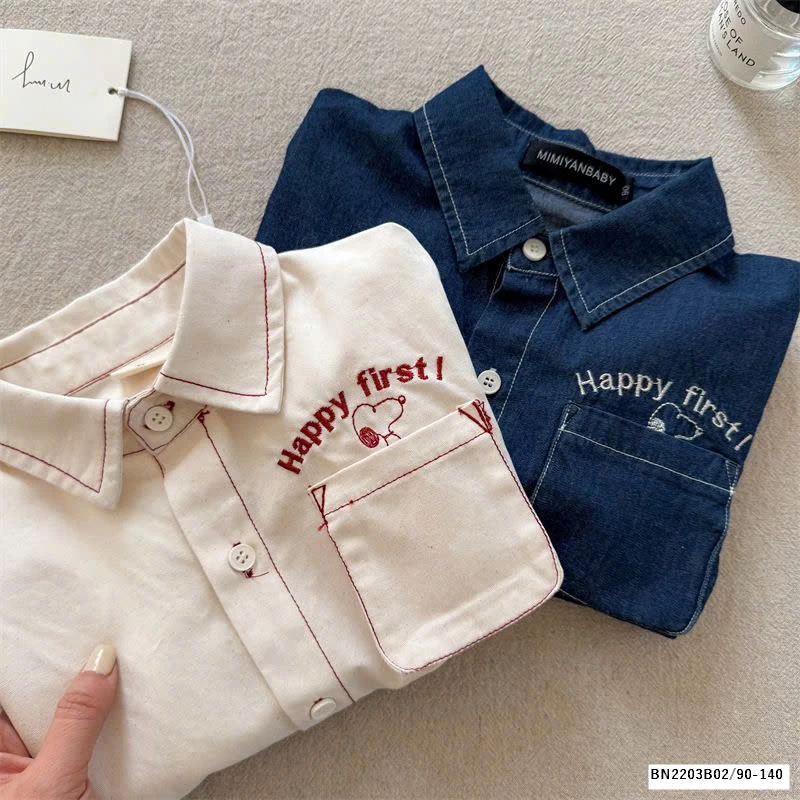 SƠ MI CHỈ NỔI TÚI NGỰC  MMY