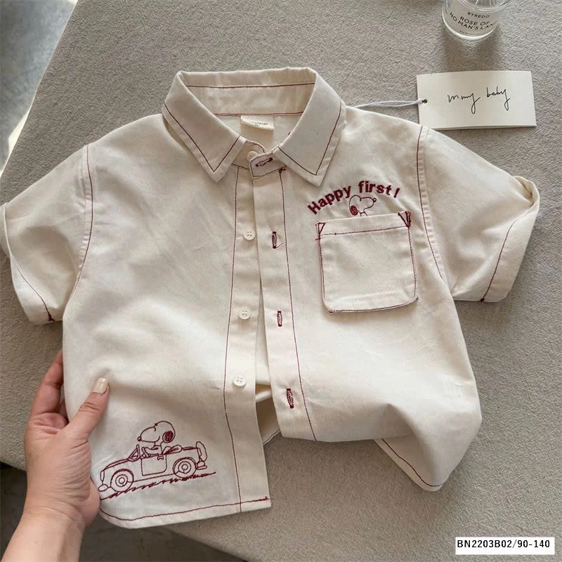 SƠ MI CHỈ NỔI TÚI NGỰC  MMY