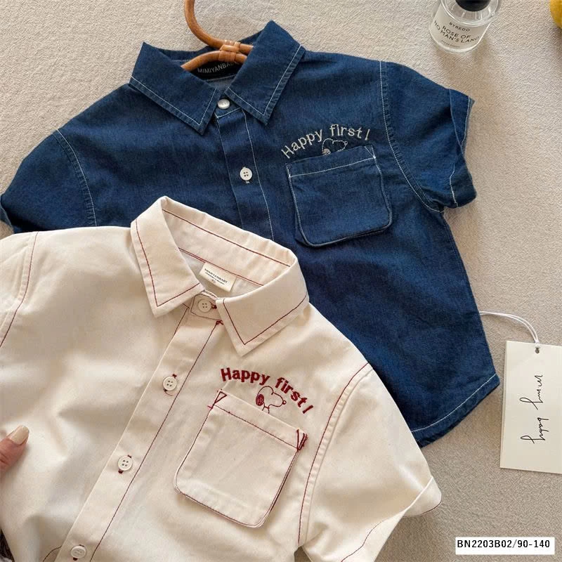 SƠ MI CHỈ NỔI TÚI NGỰC  MMY