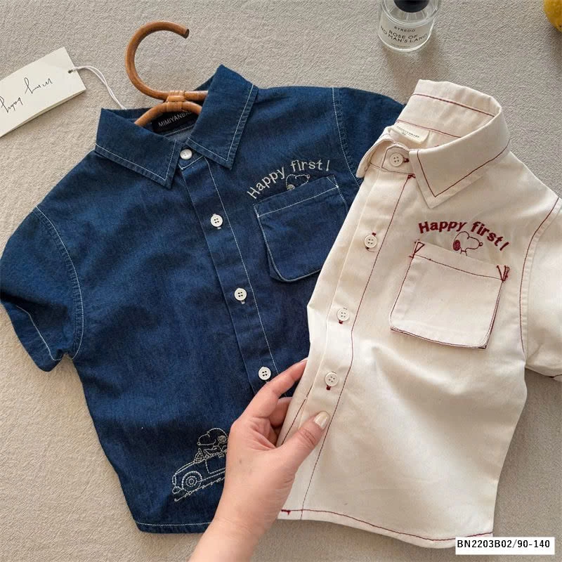 SƠ MI CHỈ NỔI TÚI NGỰC  MMY