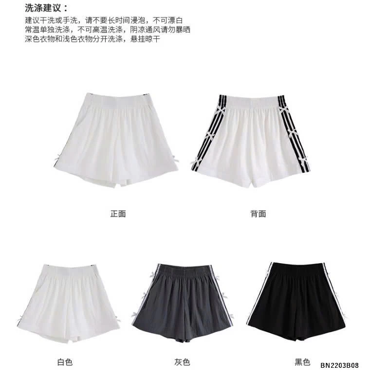 QUẦN SHORT NƠ CẠP CAO CHO NỮ