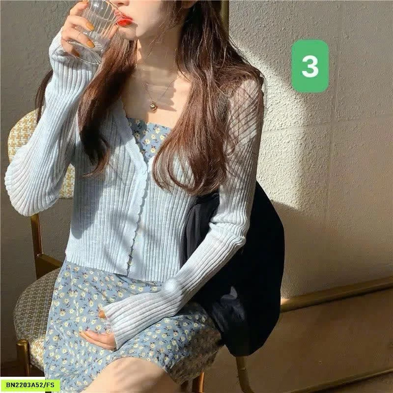 ÁO CARDIGAN LEN MỎNG NỮ