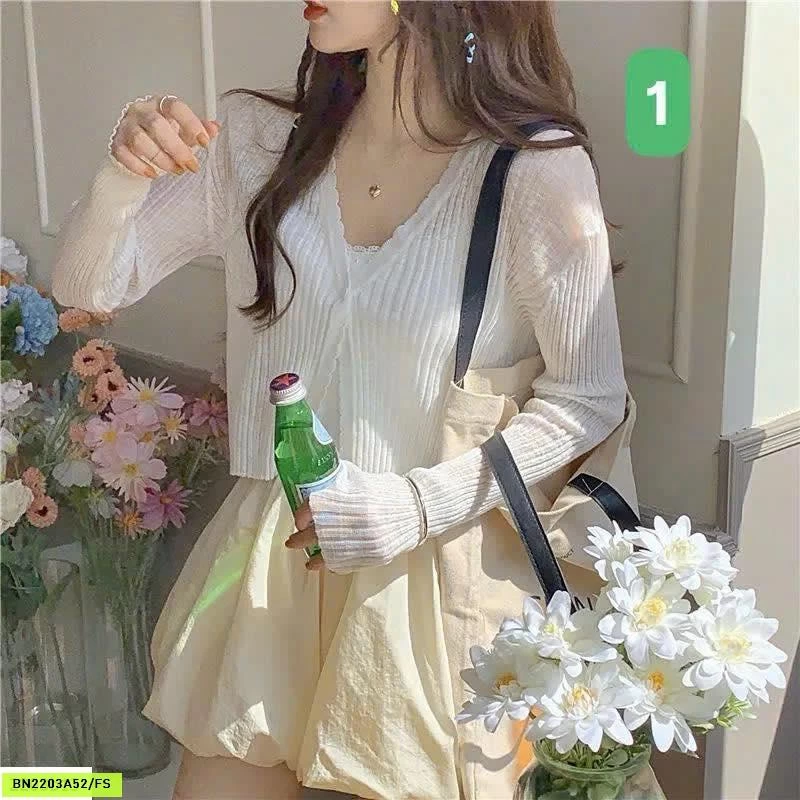 ÁO CARDIGAN LEN MỎNG NỮ