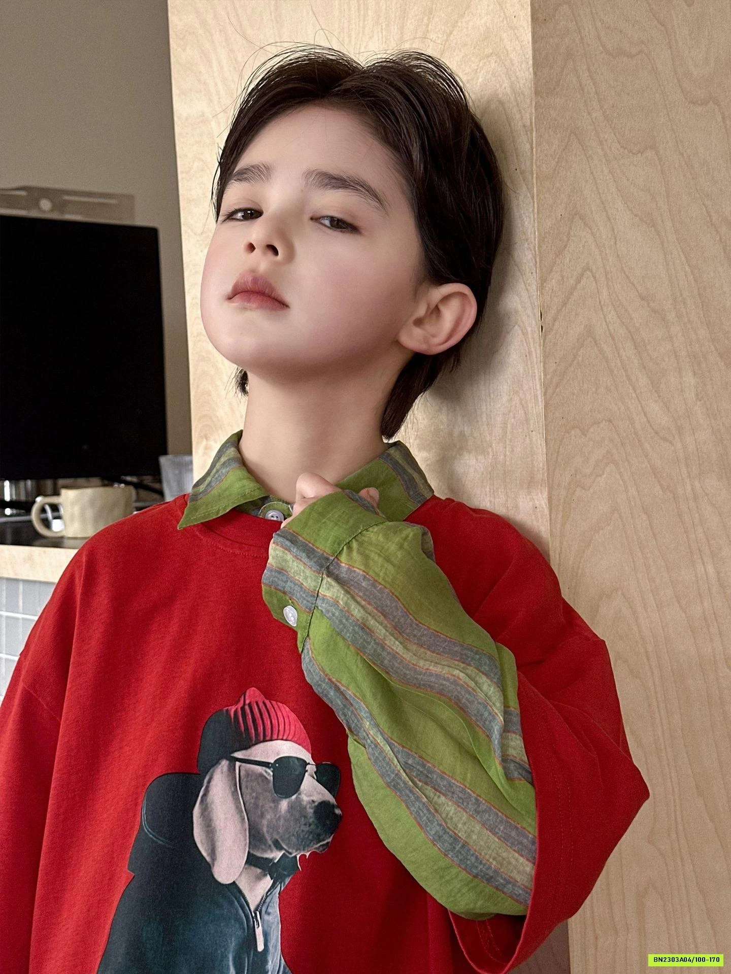 ÁO THUN CÚN ĐỎ NGẮN TAY HANYA