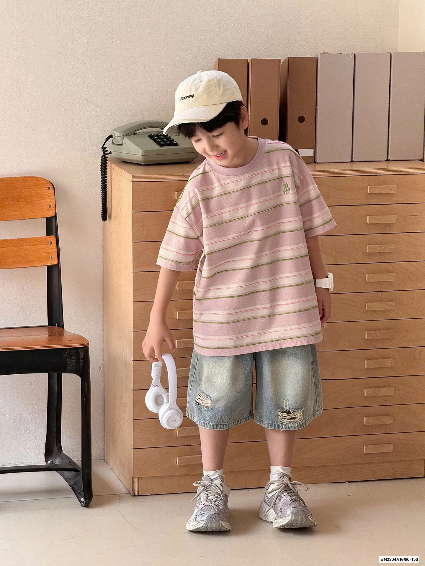 ÁO THUN KẺ NGANG AOAOKIDS