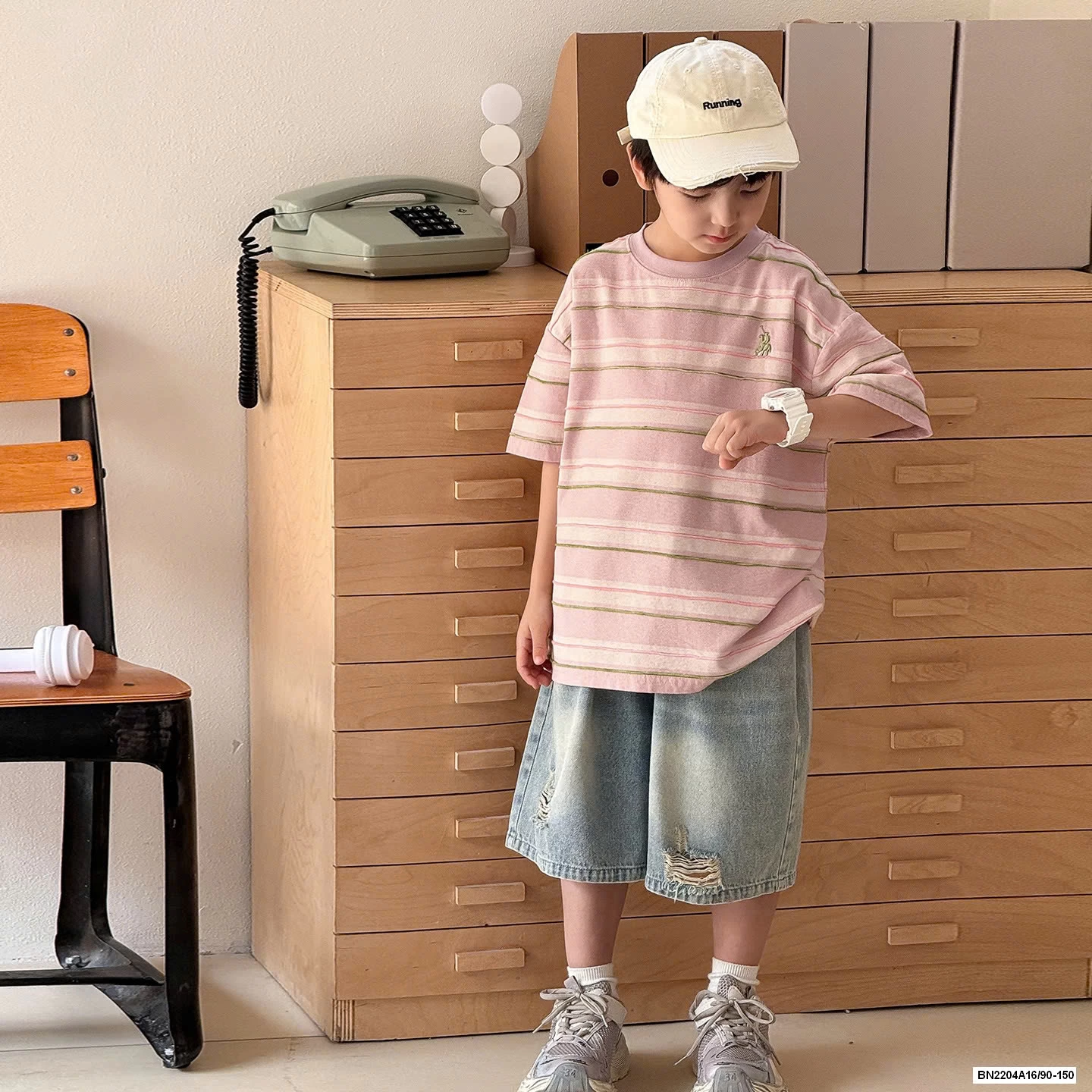 ÁO THUN KẺ NGANG AOAOKIDS