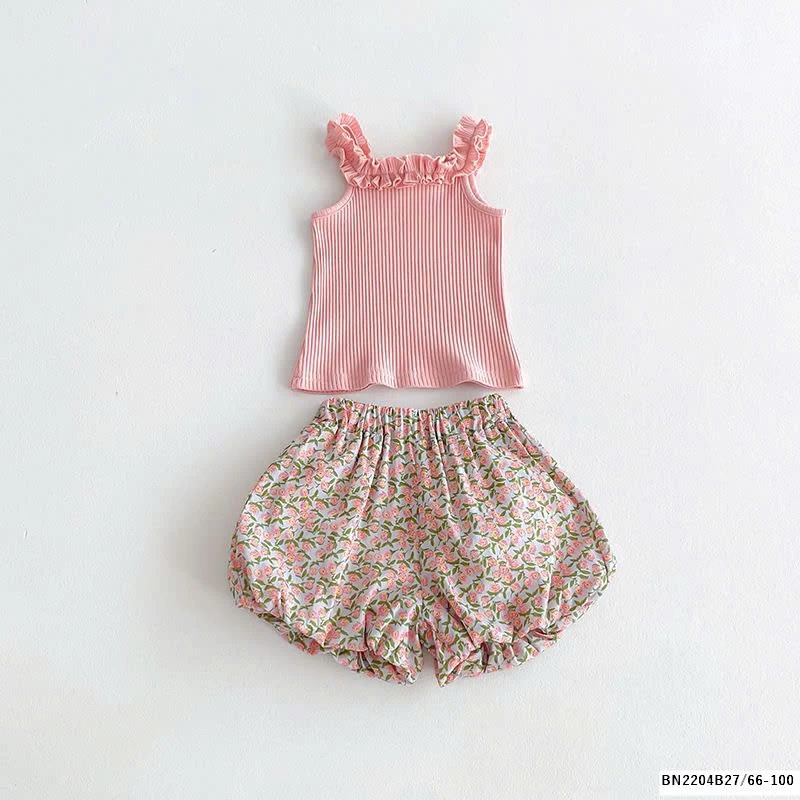 SÉT ÁO 2 DÂY QUẦN BÍ HOA NHÍ