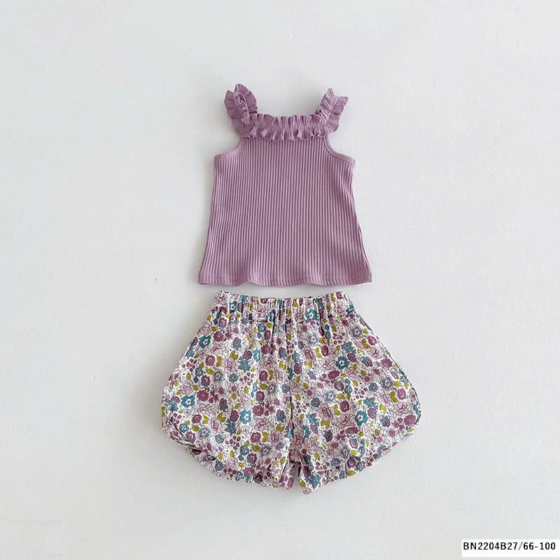 SÉT ÁO 2 DÂY QUẦN BÍ HOA NHÍ