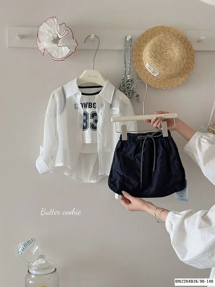 Set 3 chi tiết bé gái mùa hè