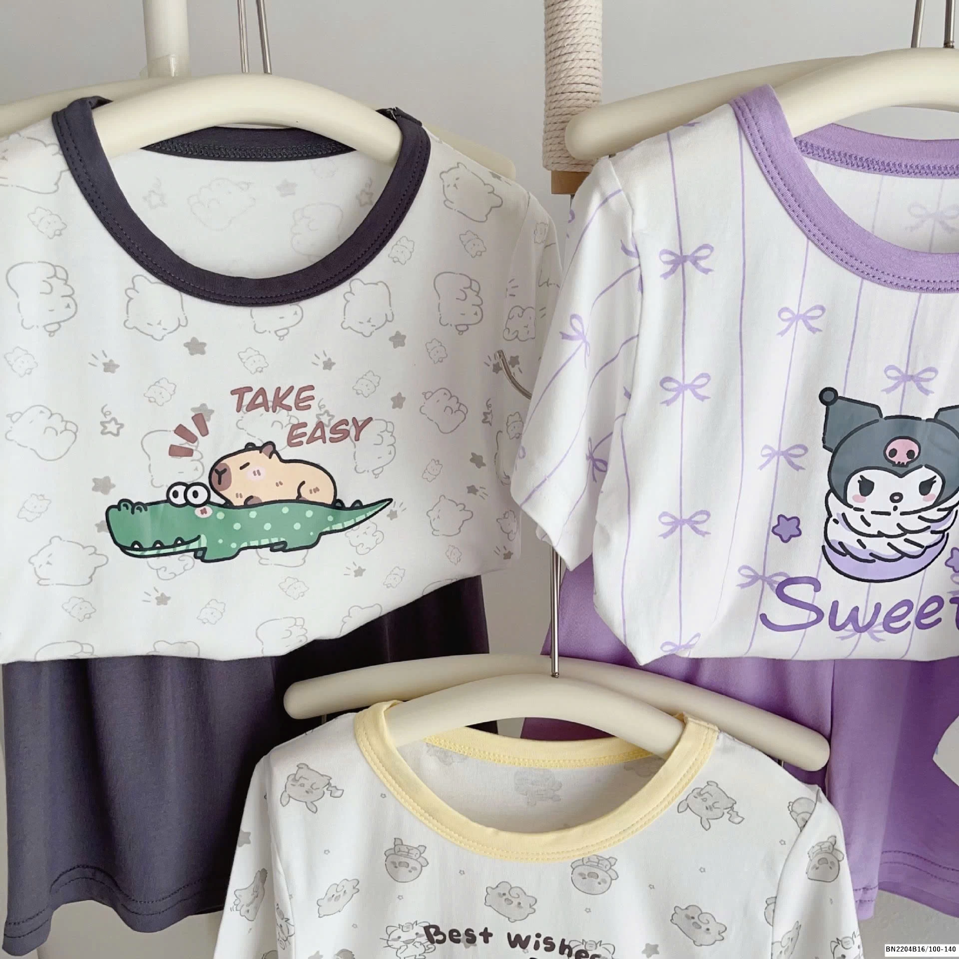 BỘ COTTON MẶC NHÀ HOẠT HÌNH