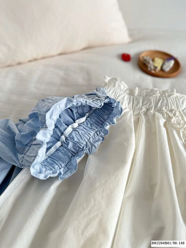 QUẦN THÔ ỐNG SỚ CẠP CHUN BÉ GÁI