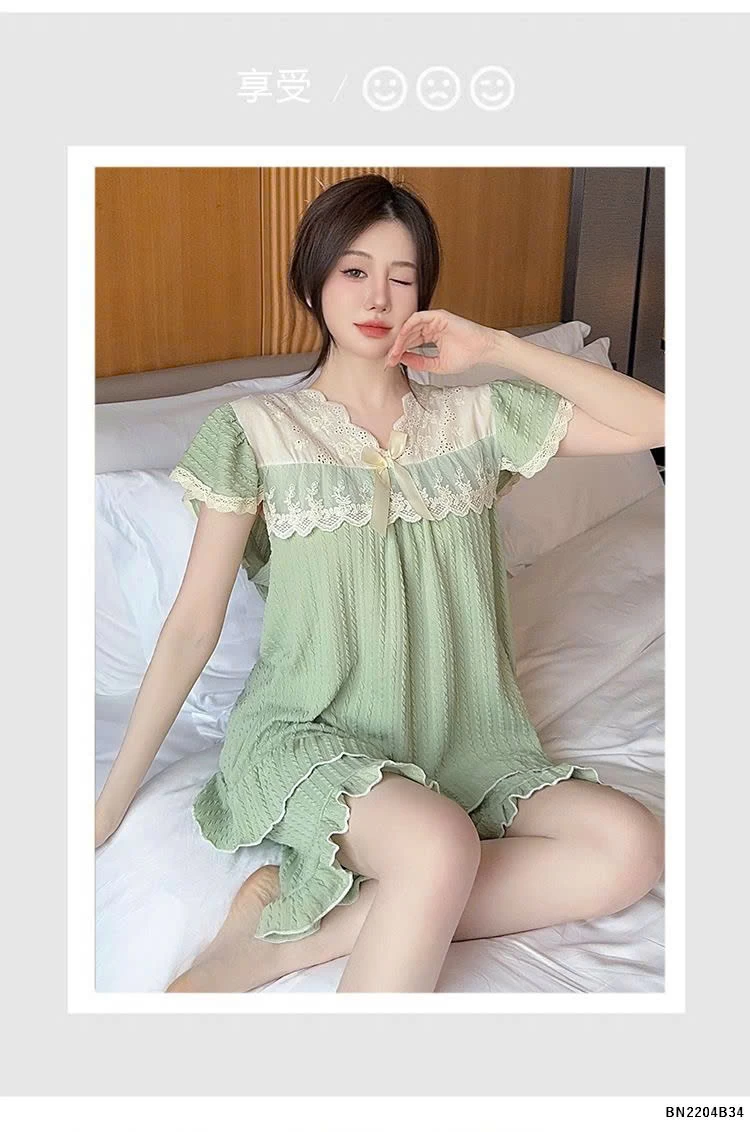 SET BỘ NGỦ PHỐI REN CHO NỮ