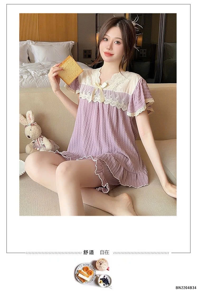 SET BỘ NGỦ PHỐI REN CHO NỮ