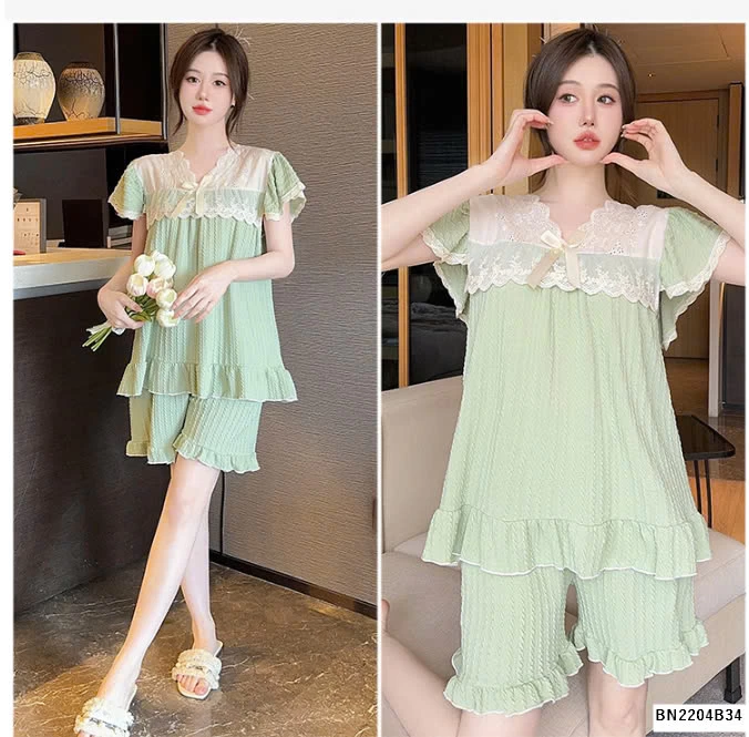 SET BỘ NGỦ PHỐI REN CHO NỮ