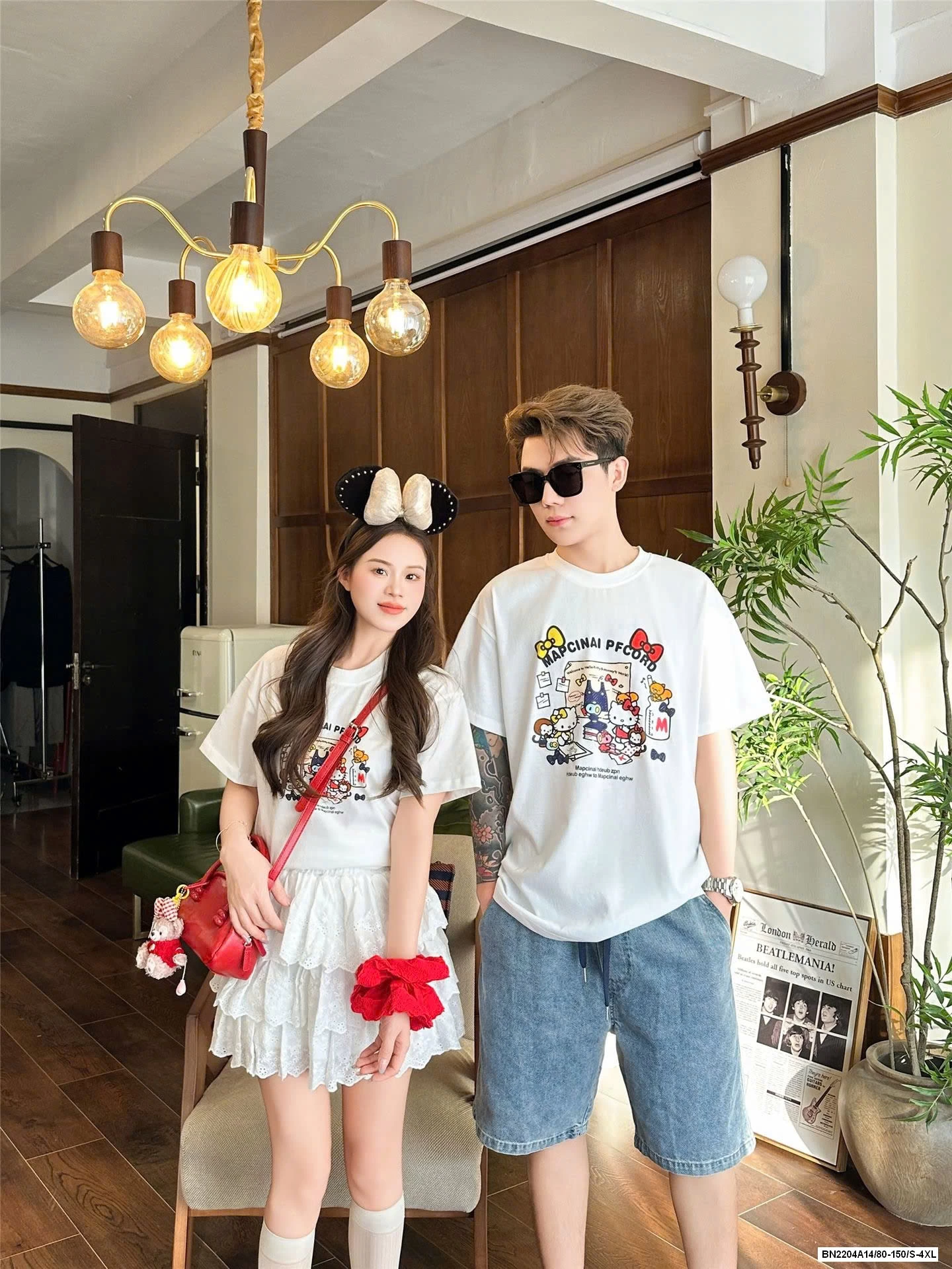 ÁO THUN KITTY GIA ĐÌNH