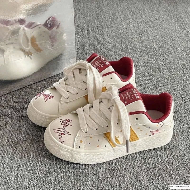 GIÀY THỂ THAO BUỘC DÂY PHỐI VẠCH NỮ