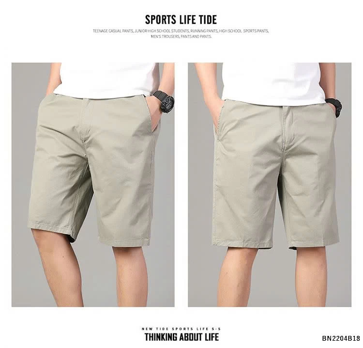 QUẦN SHORT NAM TRƠN MÀU