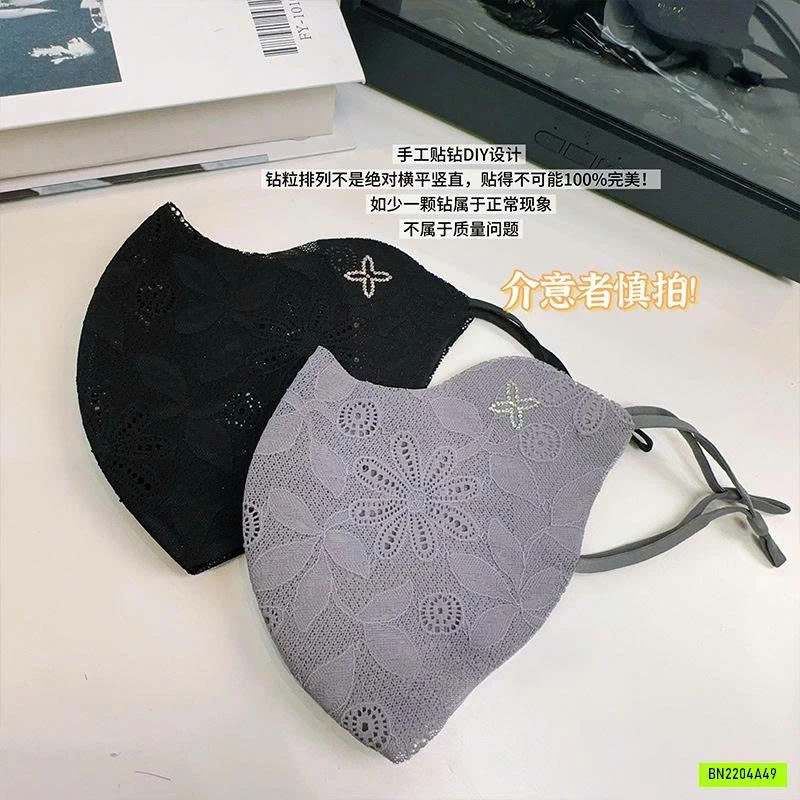 KHẨU TRANG REN HOA CHỐNG TIA UV