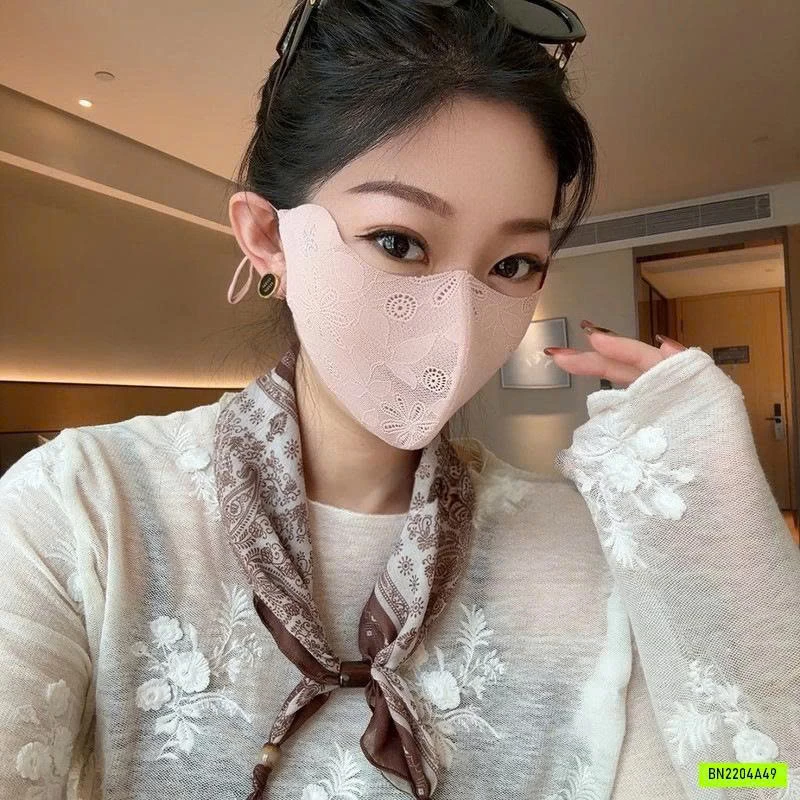 KHẨU TRANG REN HOA CHỐNG TIA UV