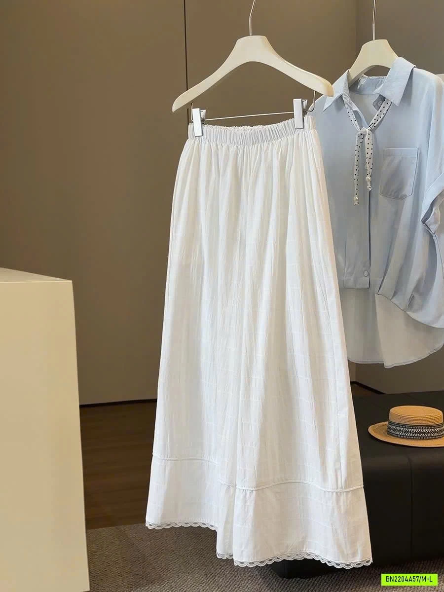 QUẦN ĐŨI ỐNG RỘNG ANNA GẤU VIỀN REN