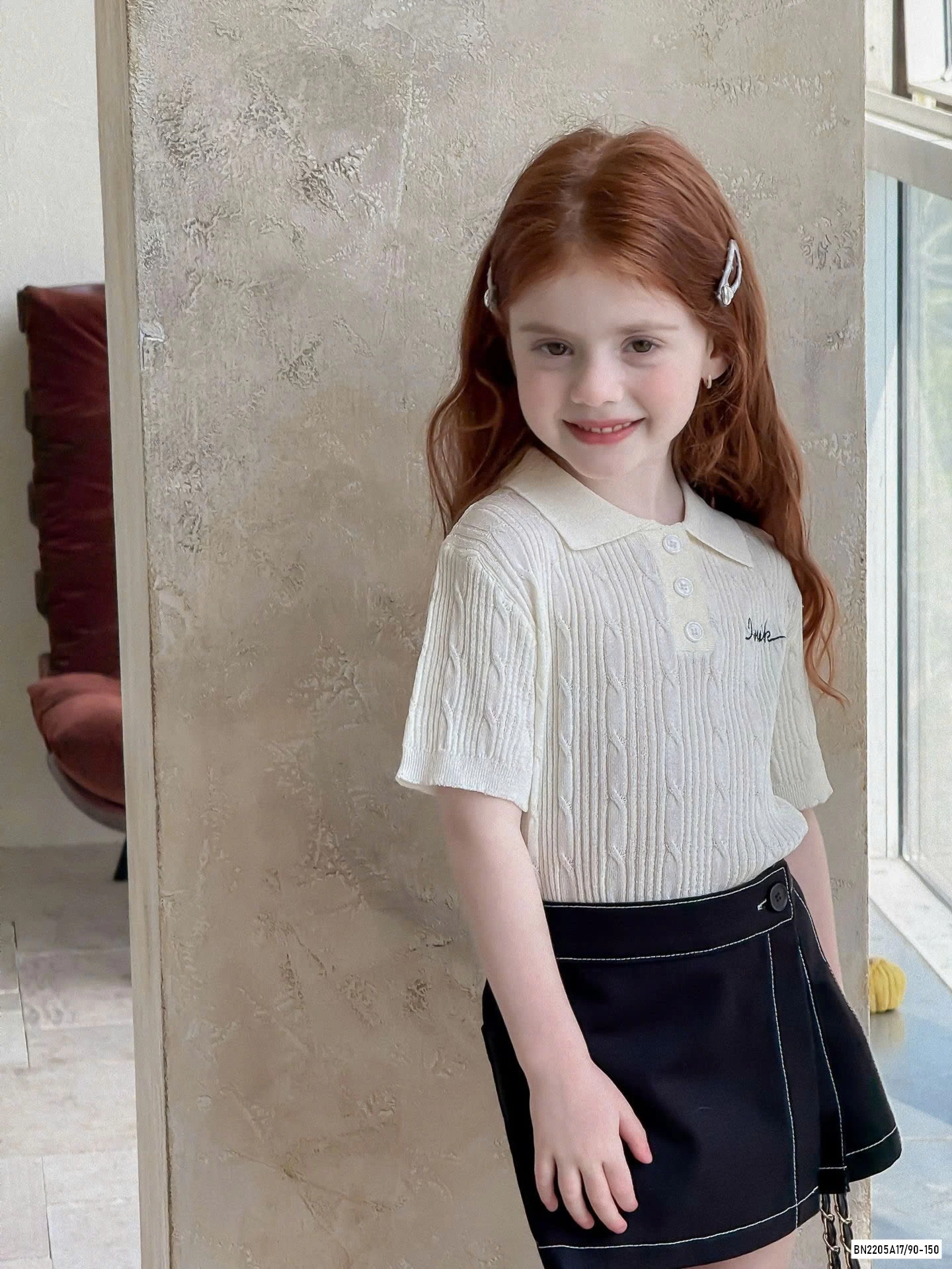 QUẦN JEANS GIẢ VÁY CHỈ NỔI