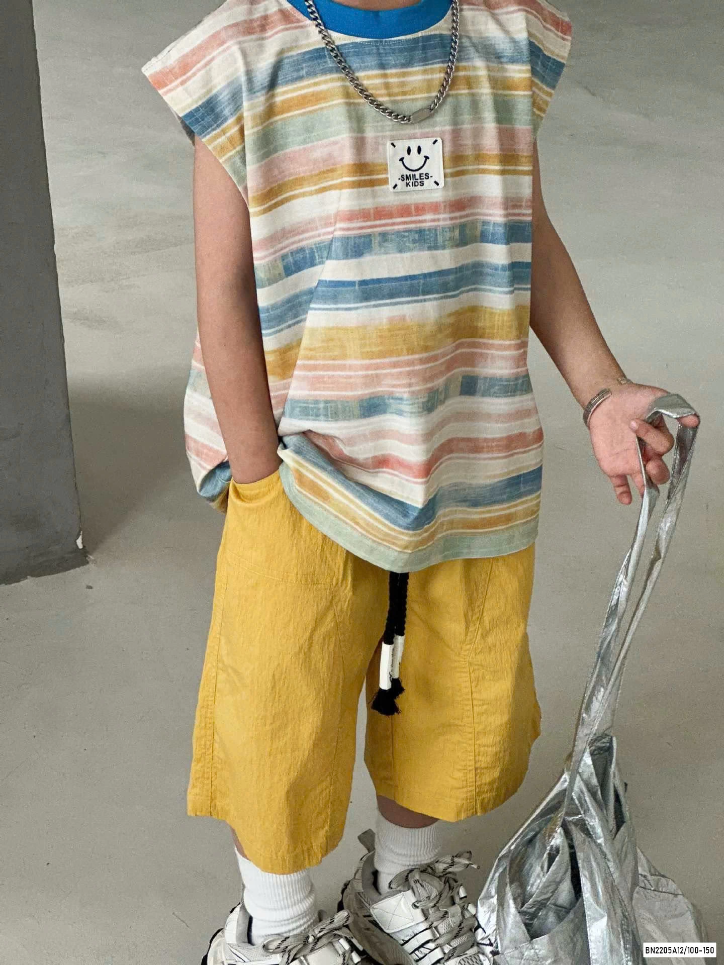 TANKTOP SẮC MÀU MIX SHORT VÀNG