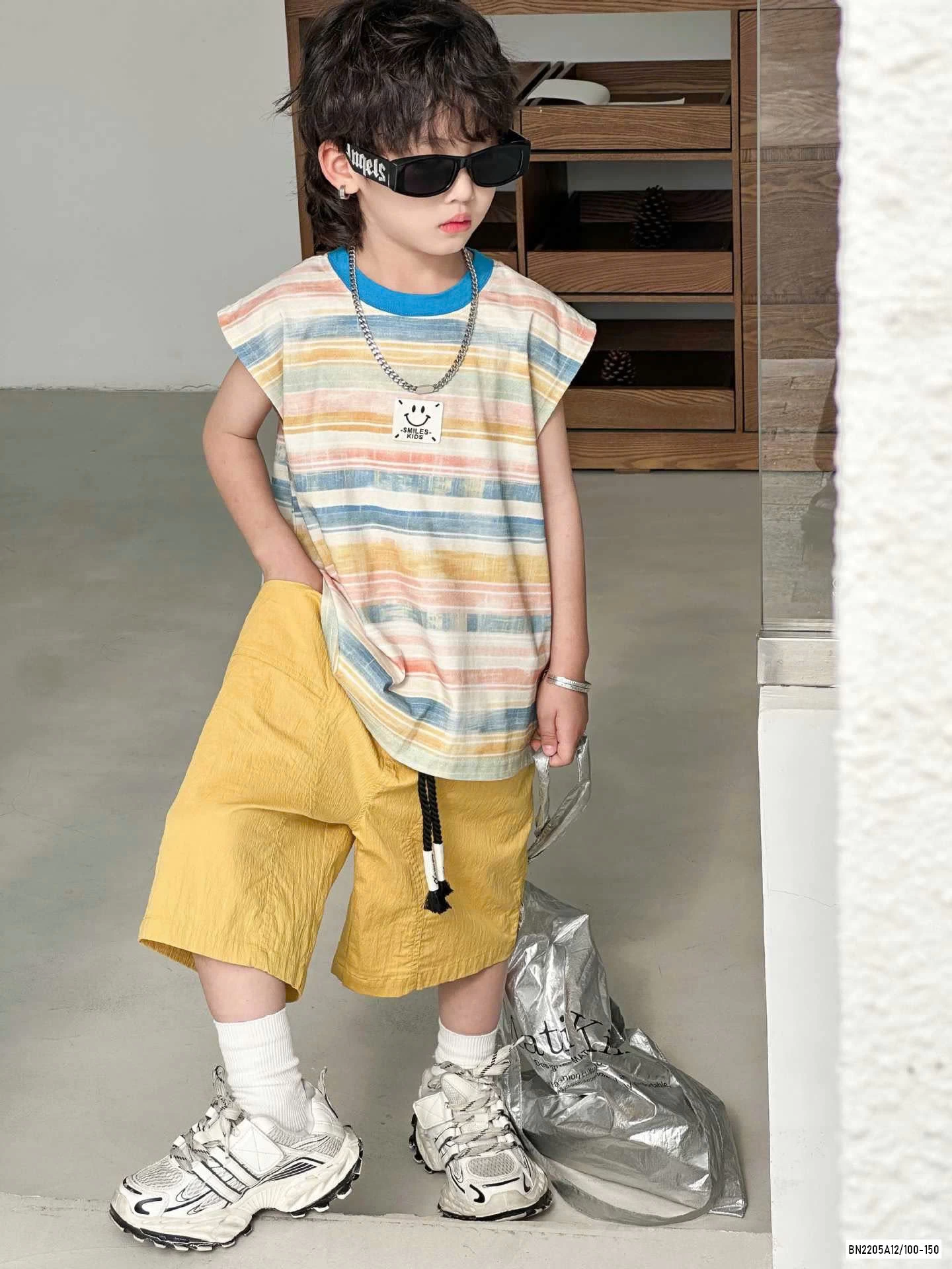 TANKTOP SẮC MÀU MIX SHORT VÀNG