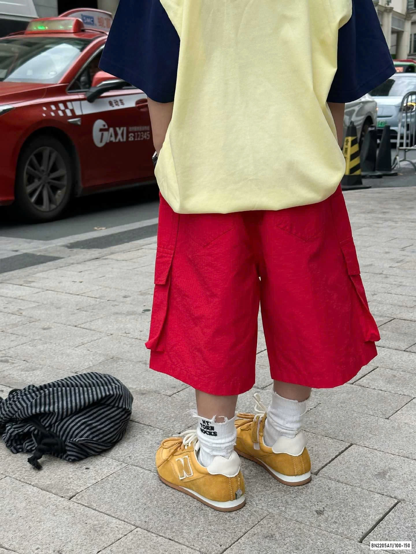 ÁO PHỐI MÀU TAY MIX SHORT ĐỎ