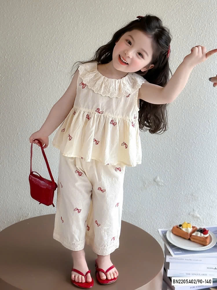 SÉT SUÔNG THÔ THÊU NƠ ĐỎ