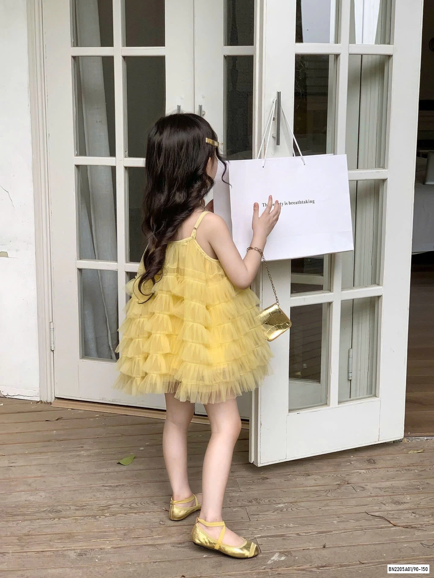 ÁO 2 DÂY VOAN MIX SHORT REN