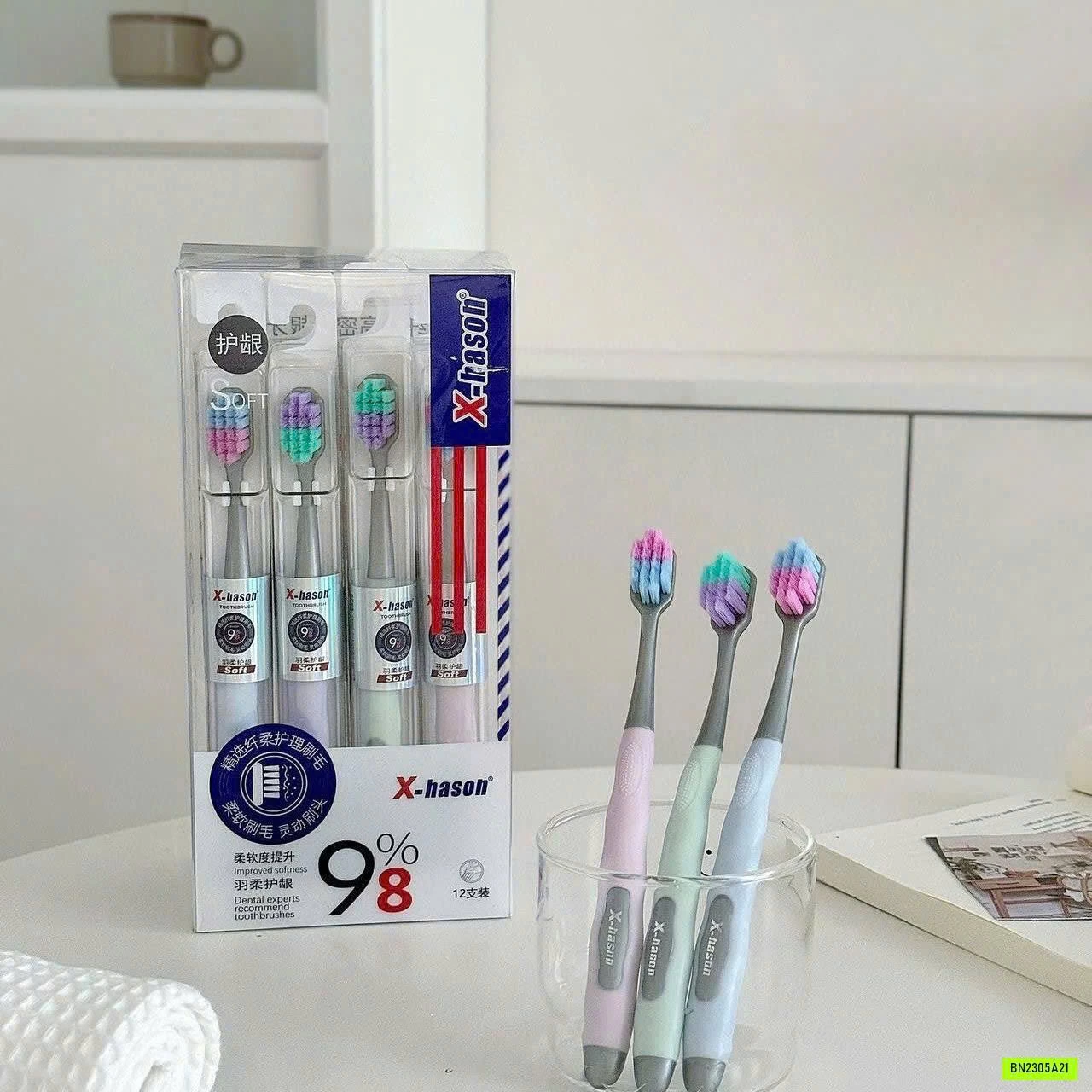 HỘP 12 BÀN CHẢI XHASON XUẤT MỸ