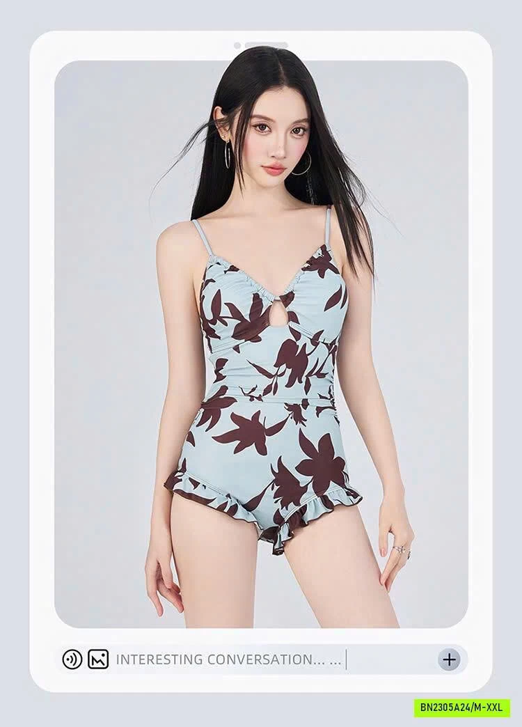 BỘ BƠI NỮ 2 MẢNH HOA