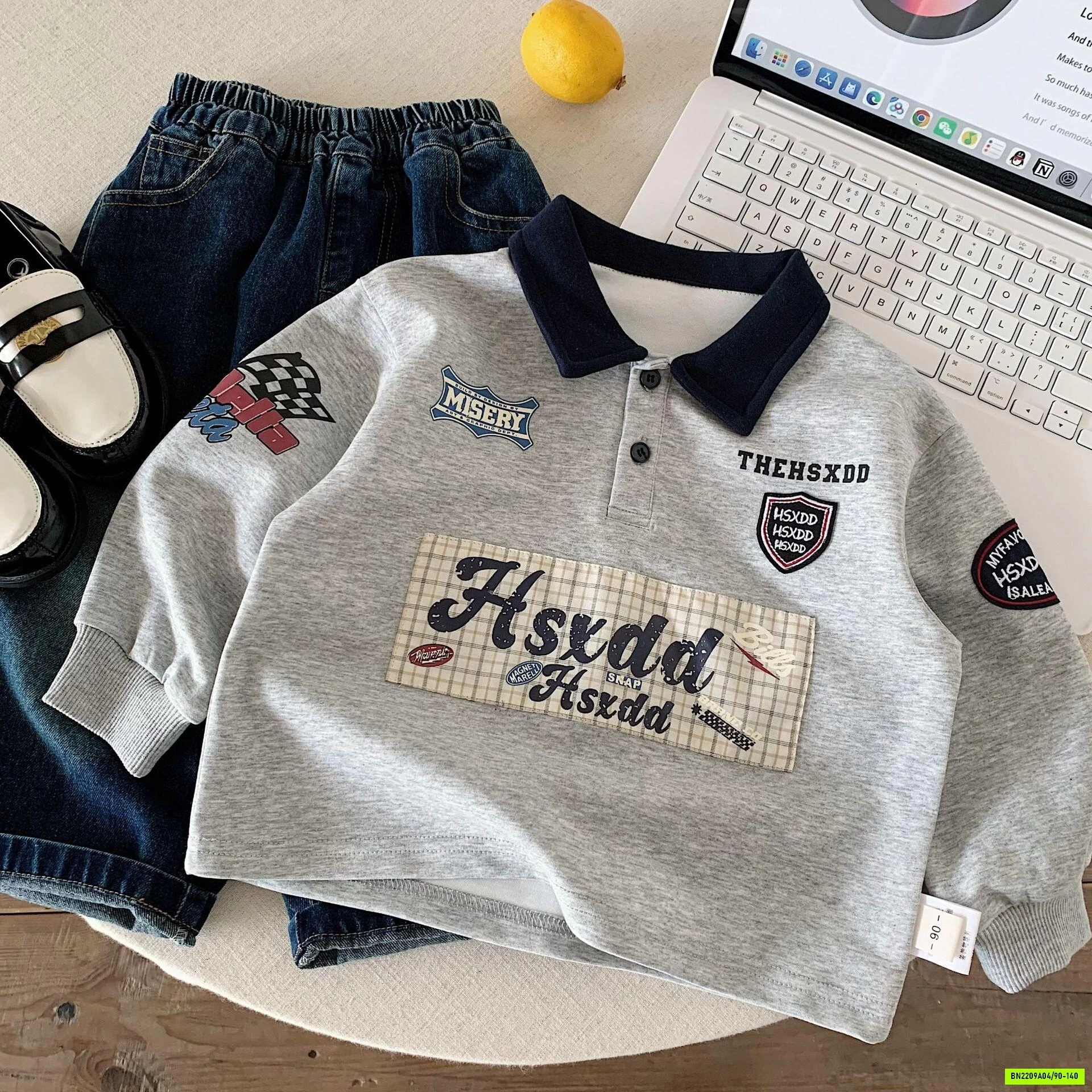 POLO THÊU CHỮ NGỰC CÁ TÍNH