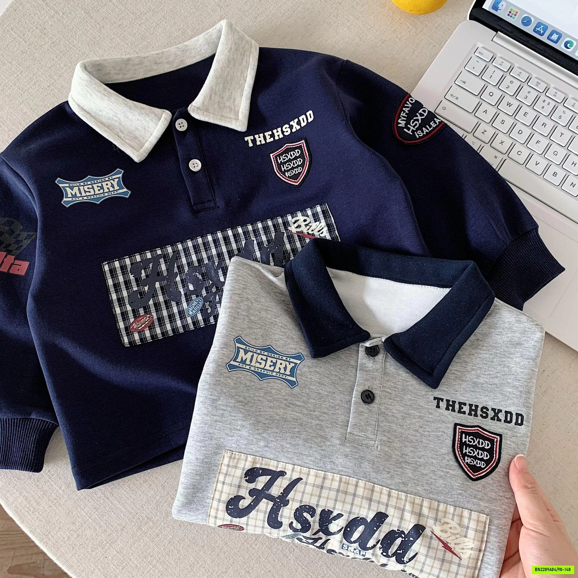 POLO THÊU CHỮ NGỰC CÁ TÍNH