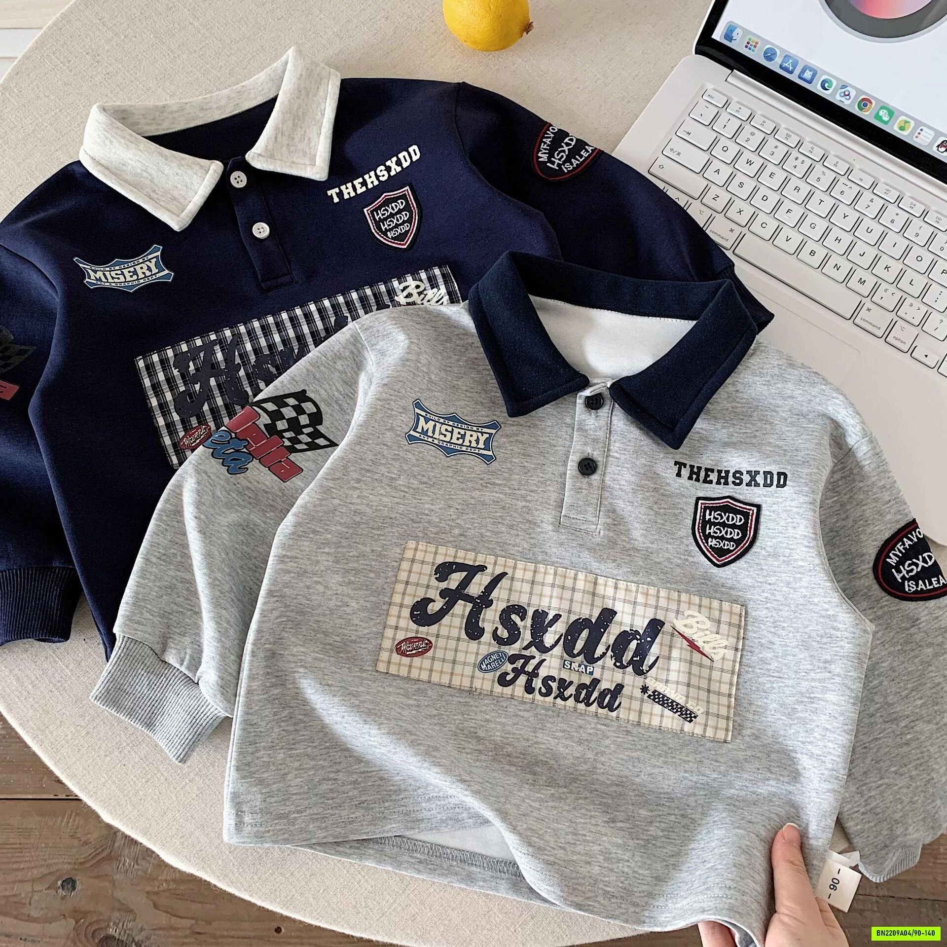 POLO THÊU CHỮ NGỰC CÁ TÍNH