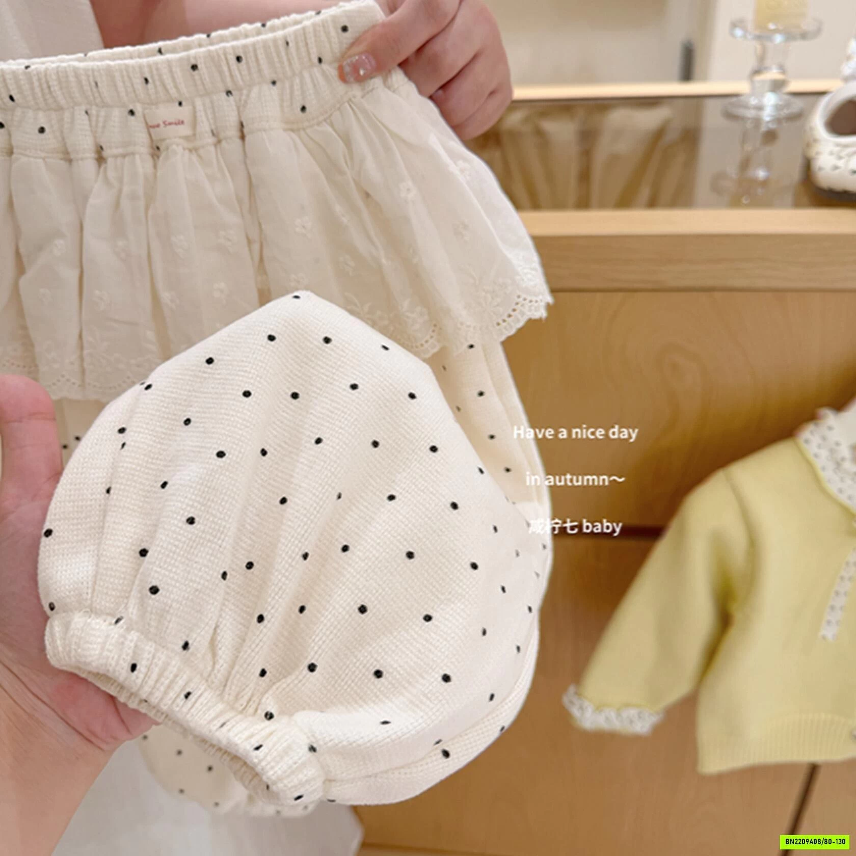 SÉT LEN HỒNG QUẦN BI TBABY